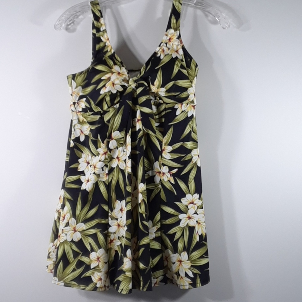 Tropical design onepiece swimsuit  10